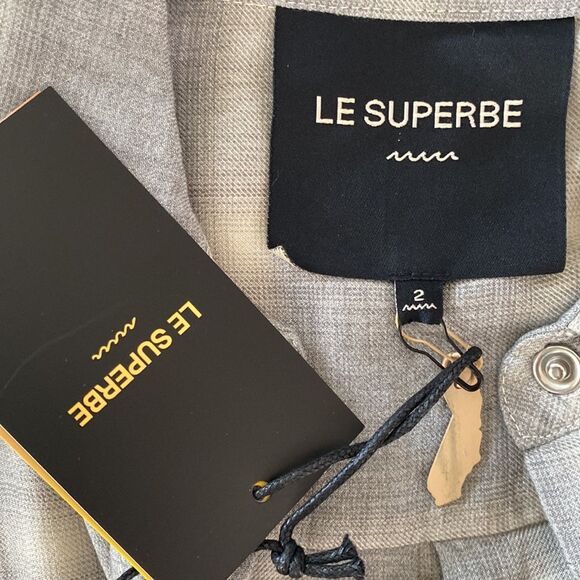 Le Superbe Eddie Long Sleeve Pearl Snap Button Down Shirt in Dipped Plaid Sequin - Picture 8 of 15